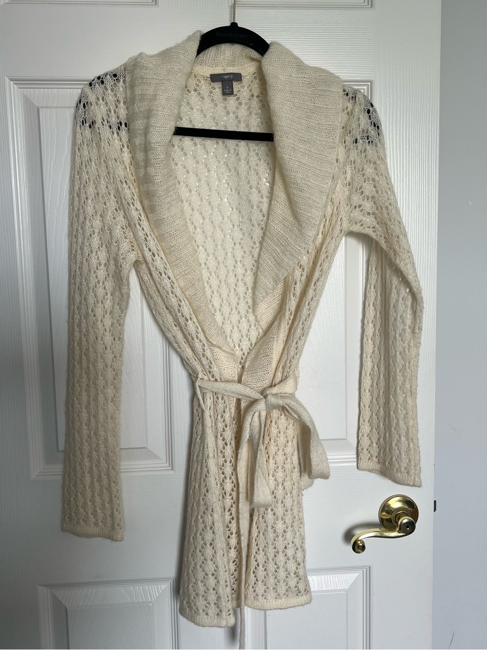 Vintage Y2K Cream Wool Blend Cardigan